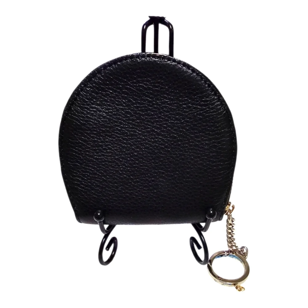 Kate Spade Black Leather Coin Pouch with Key Ring - Picture 2 of 7